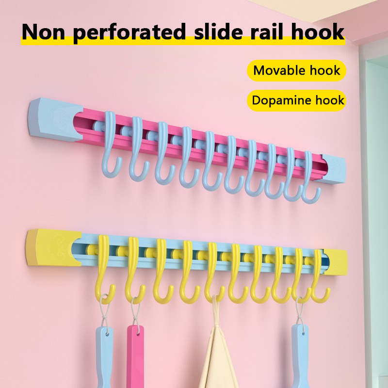 Commercial Kitchen Swing Door - Non Perforated Sliding Rail Hooks Dopamine