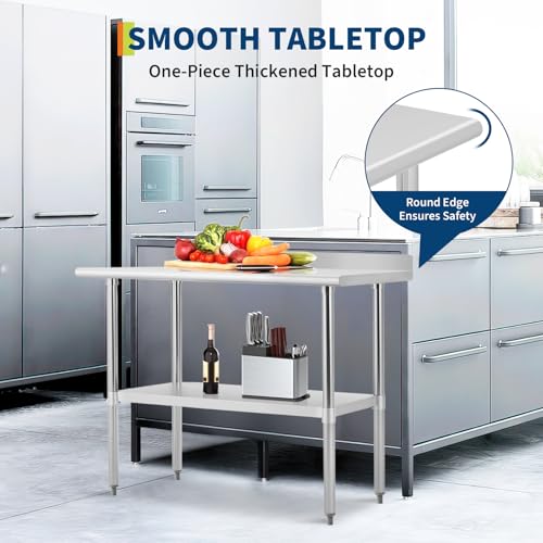 Stainless Steel Work Table wit - Commercial Kitchen Backsplash review and price