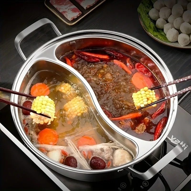 304 Stainless Steel Twin Divid - Soup Kettle Warmer review and price