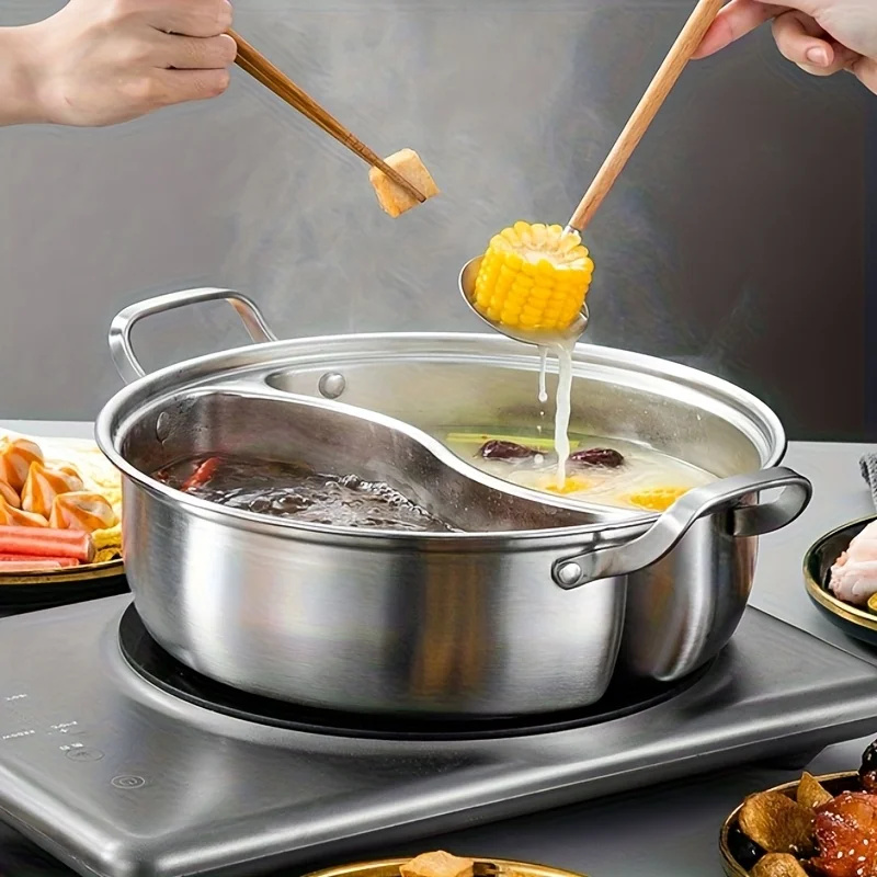 304 Stainless Steel Twin Divid - Soup Kettle Warmer review and price