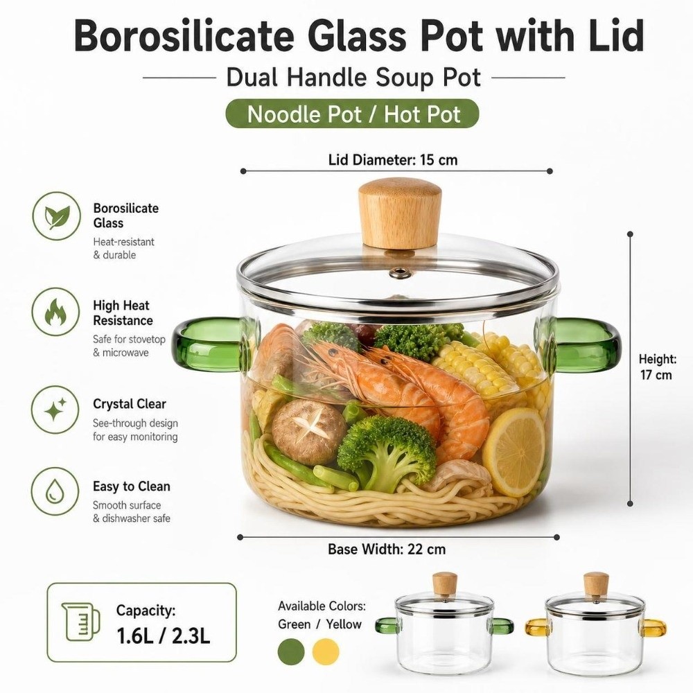 Thickened 1.6/2.3L Household G - Soup Kettle Warmer review and price