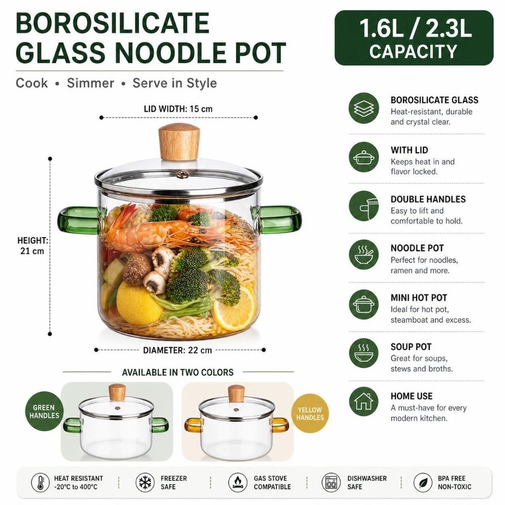 Thickened 1.6/2.3L Household G - Soup Kettle Warmer review and price