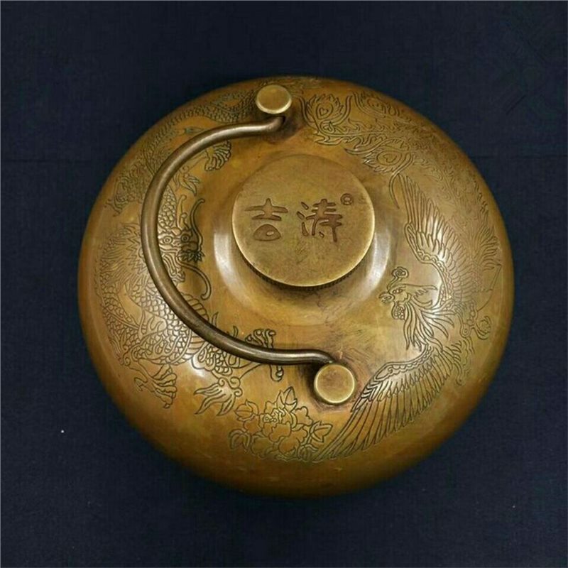 Dragon and Phoenix Brass Hand  - Soup Kettle Warmer review and price