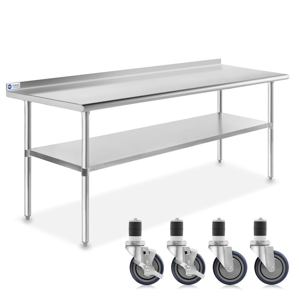 StainlSteel Table 72 in. x 30  - Commercial Kitchen Backsplash review and price