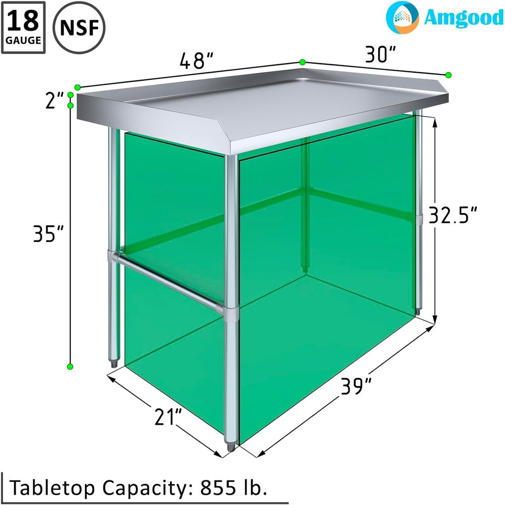 Commercial Work Table Open Bas - Commercial Kitchen Backsplash review and price