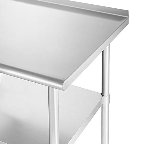 Stainless Steel Table 48 in. x - Commercial Kitchen Backsplash review and price