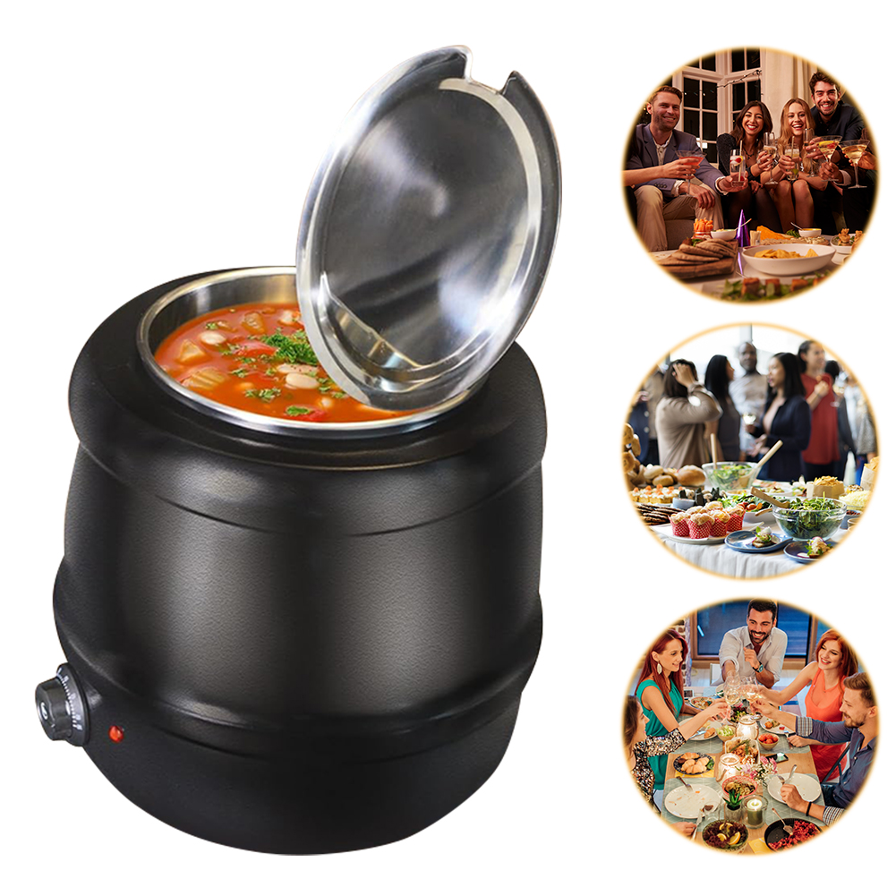 10L Soup Kettle with Lid Hinge - Soup Kettle Warmer review and price
