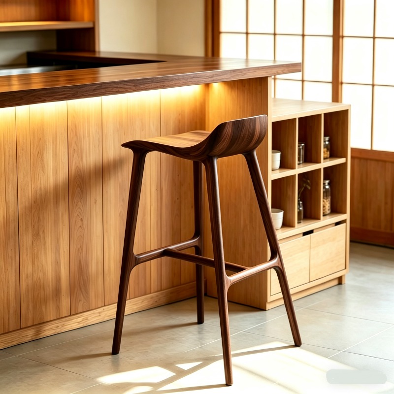 Wooden Save Space Bar Stools S - Commercial Kitchen Interior review and price